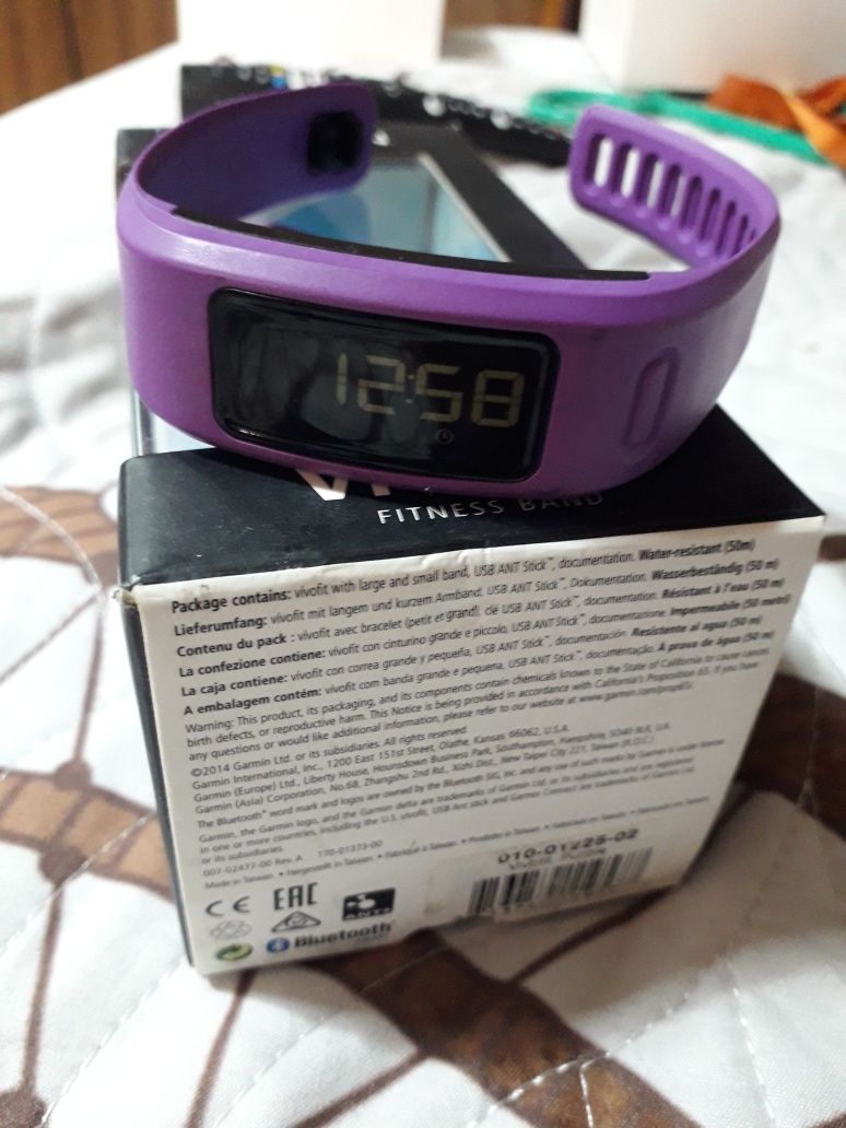Brățară ceas smart smartwatch fitness Garmin Vivofit noua nefolosita
