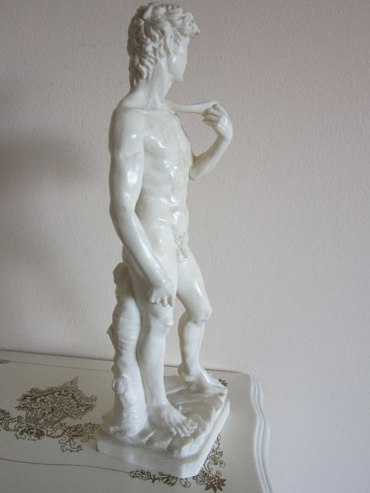 cadou rar regele David de Michelangelo semnat A.Santini 1960 Italia