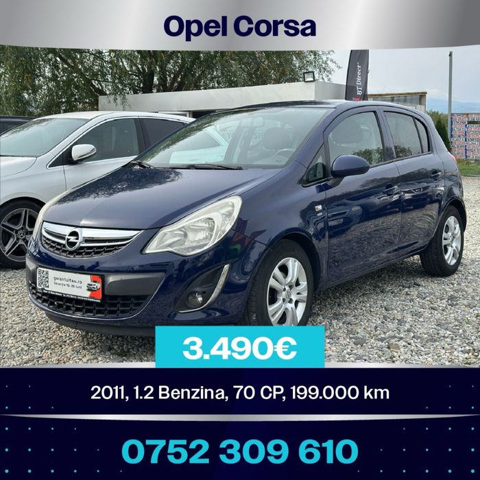 Opel corsa 1.2i 4 pistoane euro5 Garantie Rate