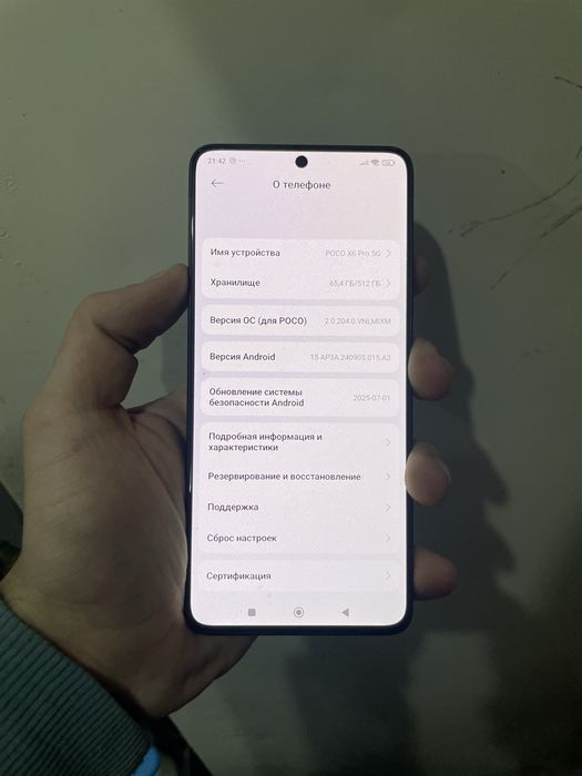 Poco x6 pro 12/512 sotiladi
