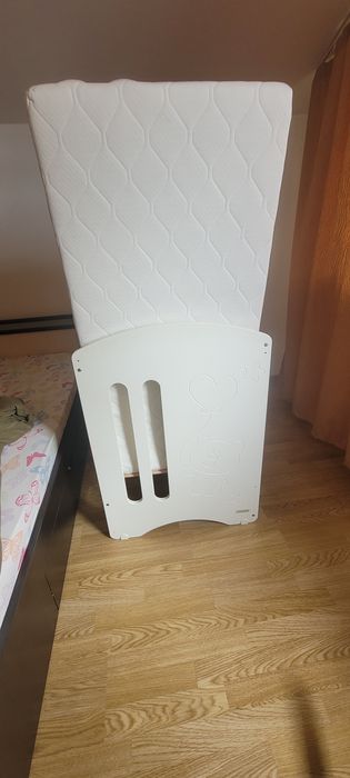 Pătuț bebe Micuna + saltea 60/120 cm  + apărători pătuț