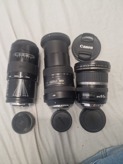 obiective camera foro dslr canon  efs-10-22,nikon 28-200,sigma75-200