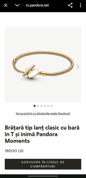 Bratara Pandora Snake Chain