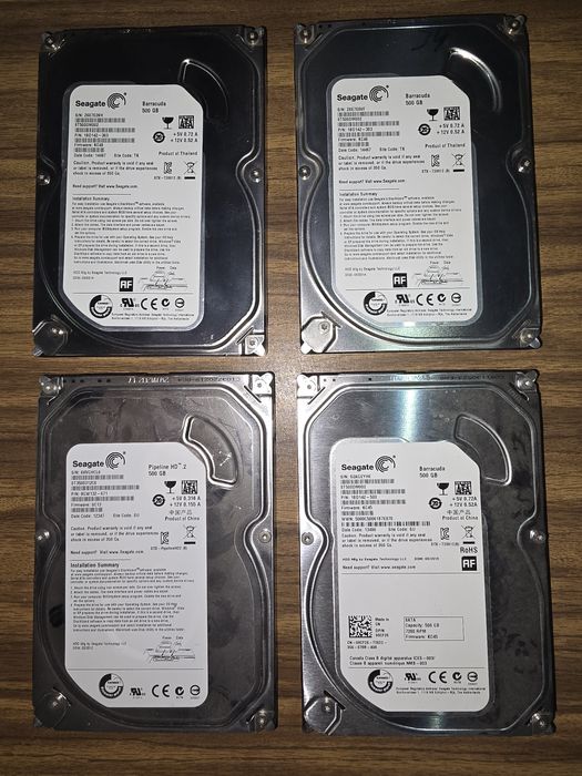 HDD Toshiba/Seagate 500gb/1.0tb