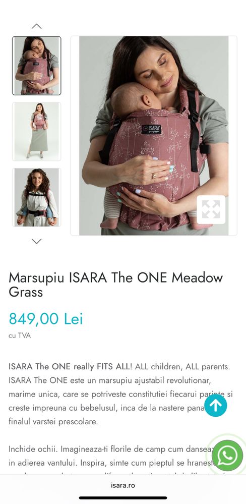 Marsupiu ISARA THE ONE Meadow Grass Ca Nou