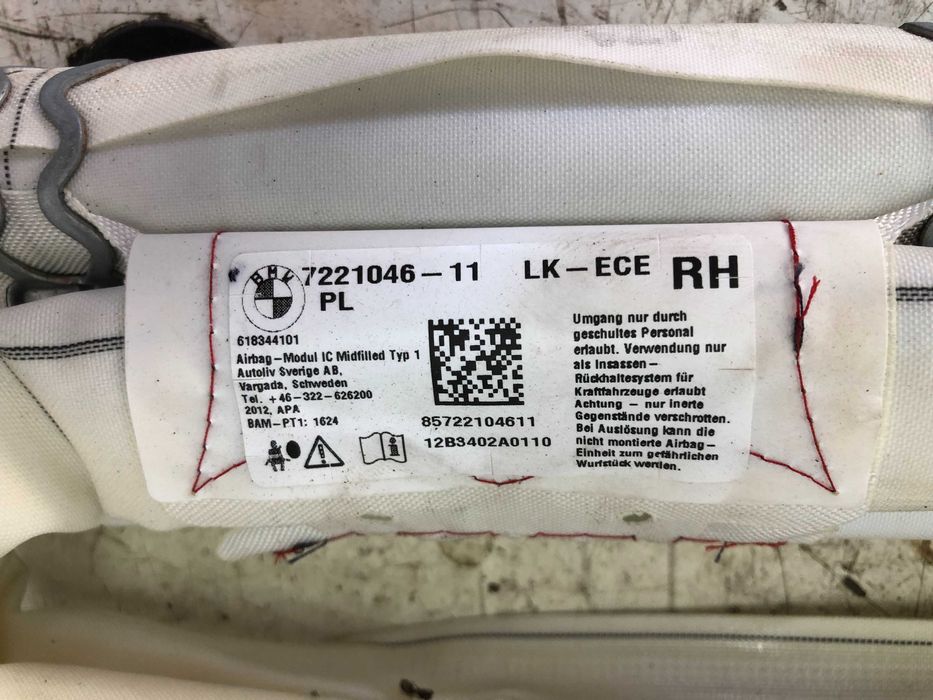 Airbag cortina dreapta BMW F20 F21 F30 F31 F80 F36