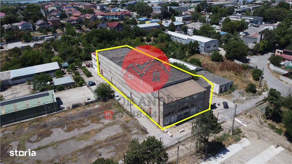 Hala 300 mp + birouri 280 mp – Depozit logistic de vânzare
