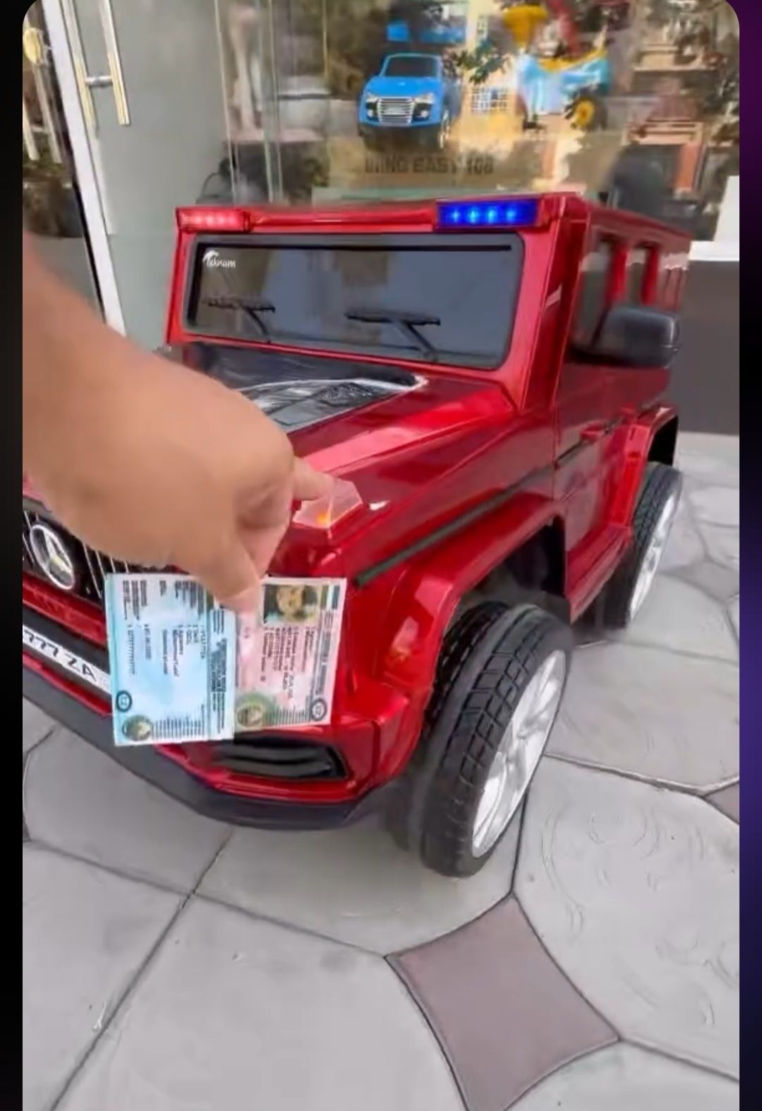 Gelik elektroniy moshina bolajonlar uchun