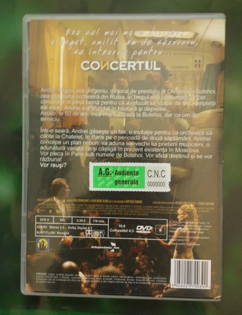 CONCERTUL [Dvd] Film de Colectie