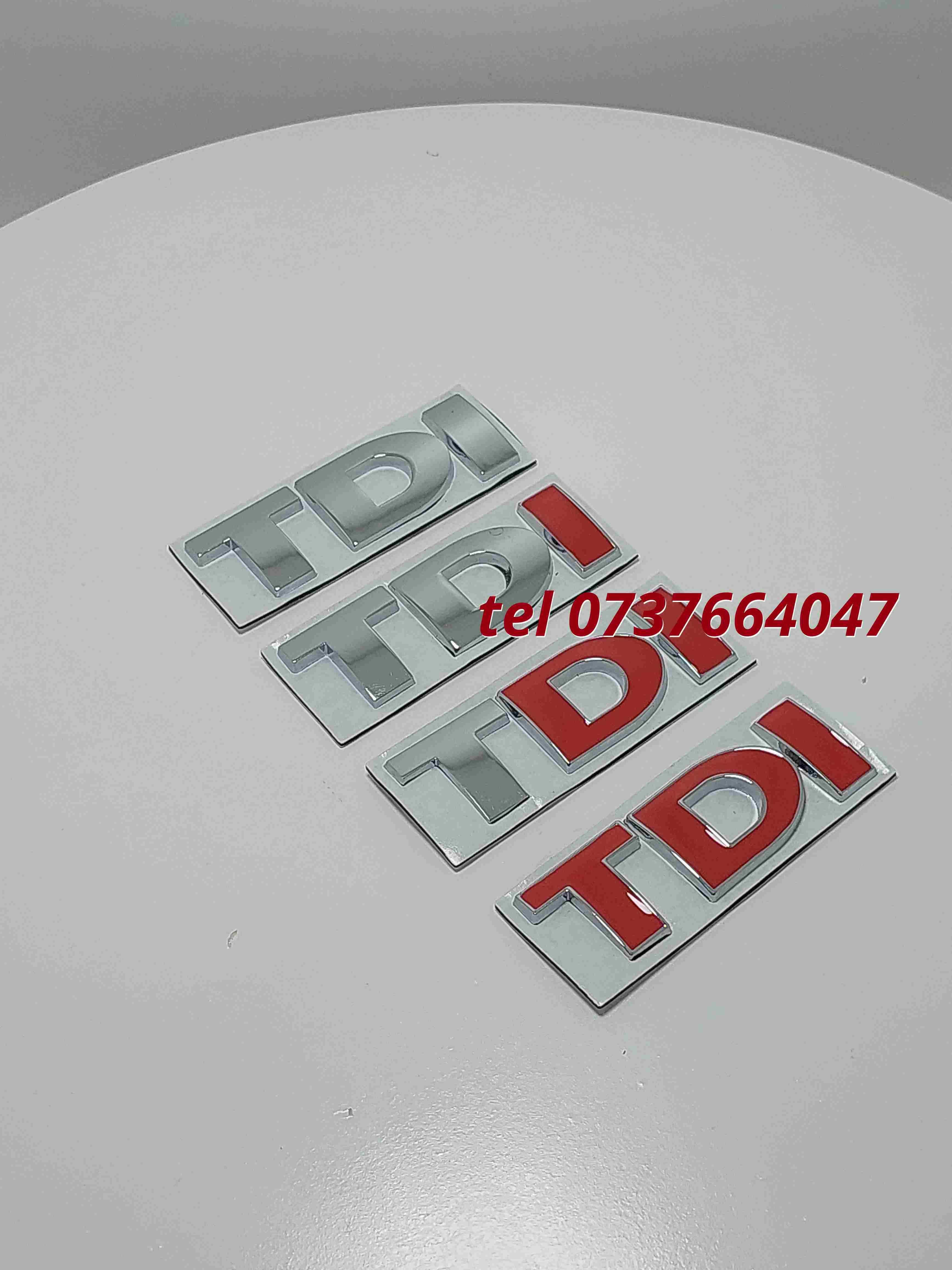 Emblema Tdi Crom Simpla Metalica Vw