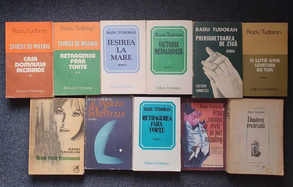 Set 11 carti RADU TUDORAN Sfarsit de mileniu, Dunarea Revarsata, etc