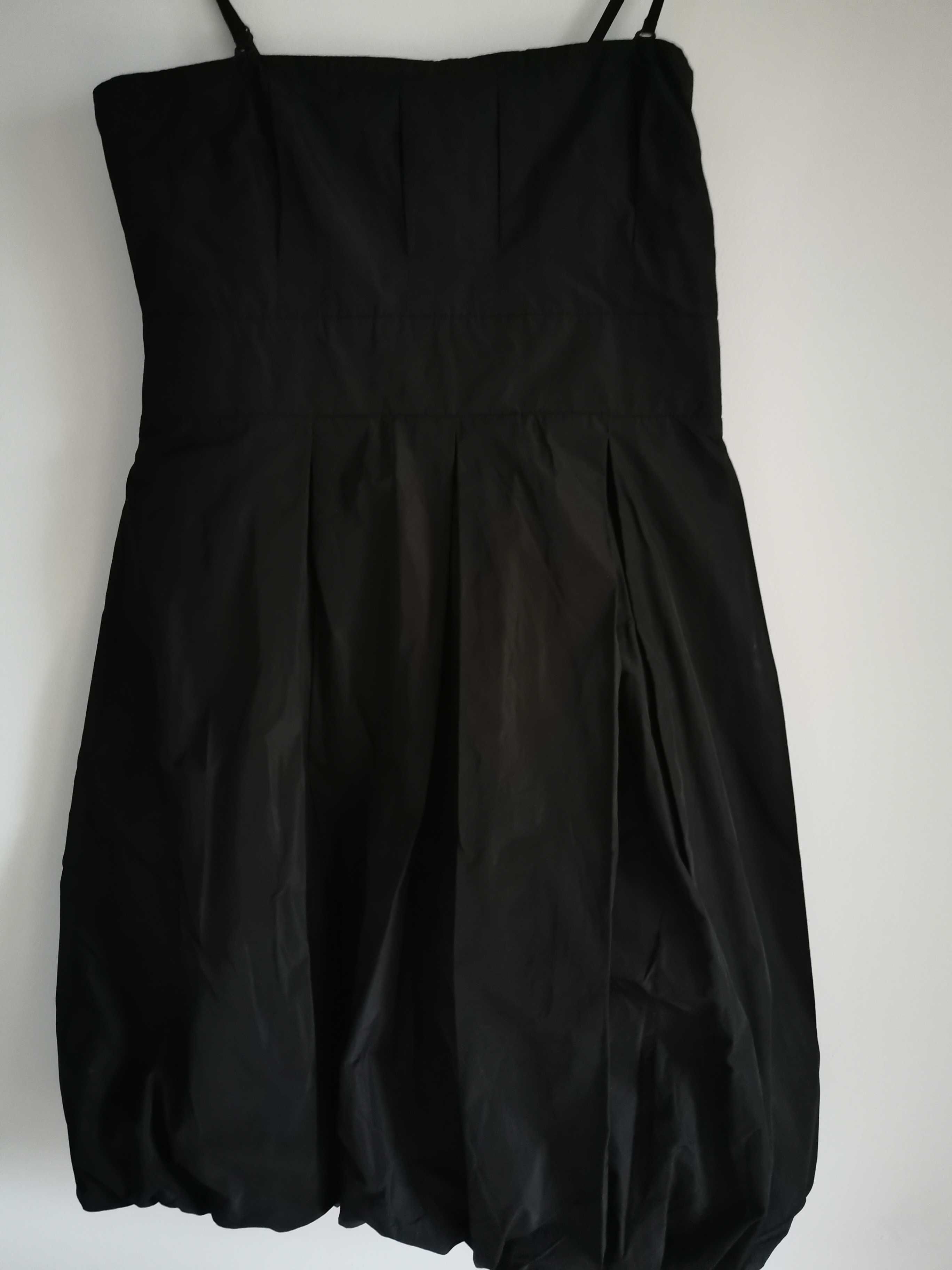 Rochie neagra de seara sau de zi, mărimea M, ideala banchet