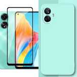 Husa Soft Inside Catifea si Folie Sticla OPPO A38/A58/A78/A98/A59/A79