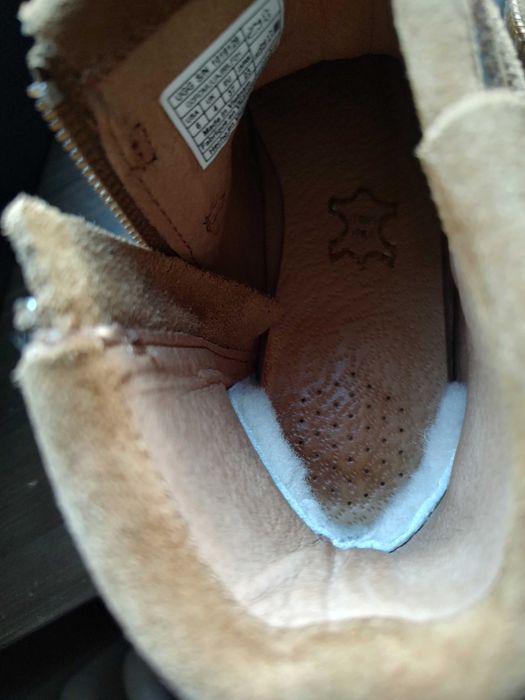 Ghete scurte UGG piele, camel, nr 37 bun ptr 35/36
