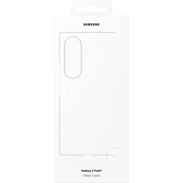 Husa Samsung pentru Galaxy Z Fold7, Transparentă Clear Case, 2 folii