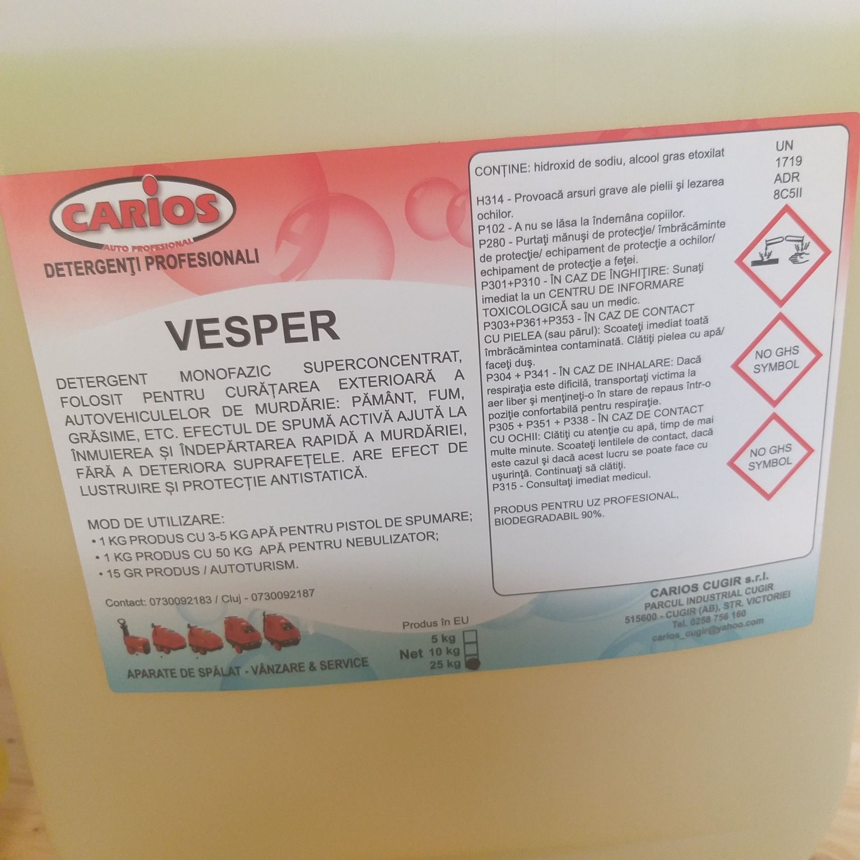 Detergent Spuma Activa Sampon VESPER 25 kg