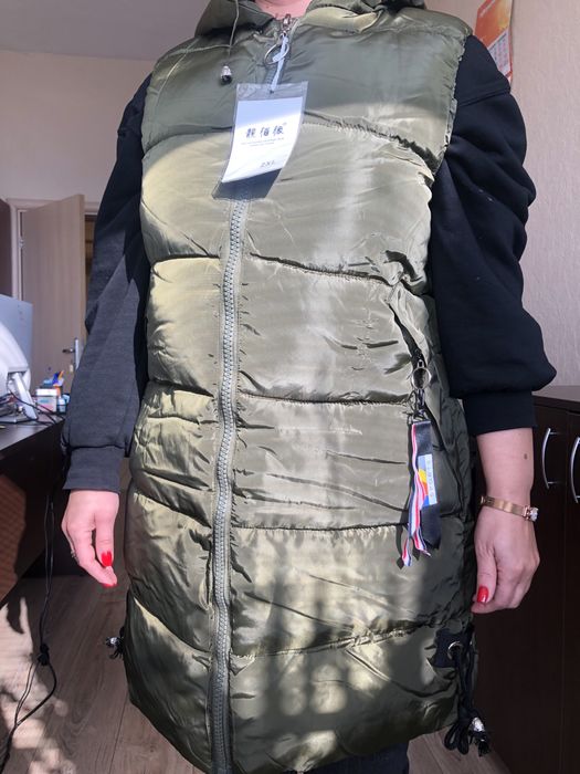 Дълъг елек, йога- пилатес чорапки- пантофки