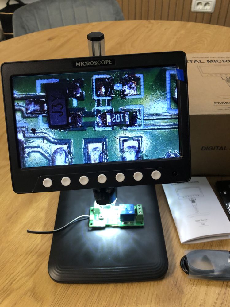 Microscop digital 7 inch ,5MP,compatibil PC.NOU!