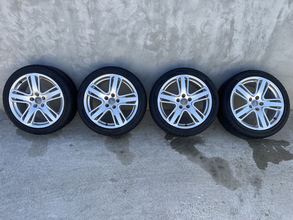 Vand jante audi 5x112 R18 + anvelope noi old season 235/40/18