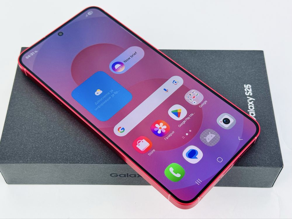НОВ! Samsung Galaxy S25 5G 128GB 12RAM Coralred Гаранция!