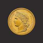 Moneda aur 20 Franci elvetieni Helvetica - TVA 0% - IN STOC