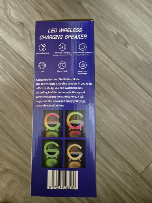 Incarcator Rapid Wireless 15W, 5 in 1 cu Bluetooth, Ceas, Speaker