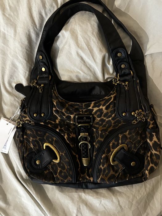 Angelkiss ретро чанта леопардова