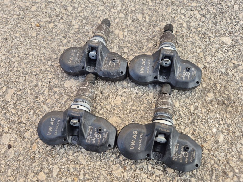 4бр. TPMS Датчици вентили VW сензори налягане гуми