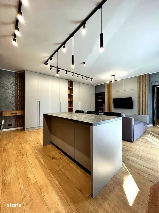 Apartament cu 2 camere,65mp,gradina privata 120mp,parcare, zona Borhan