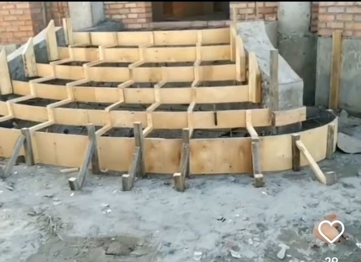 Бетон Зина поялар куямиз