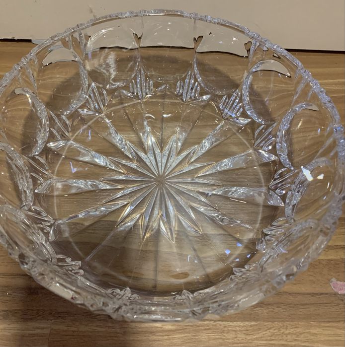 Castron ,vaza , fructiera cristal