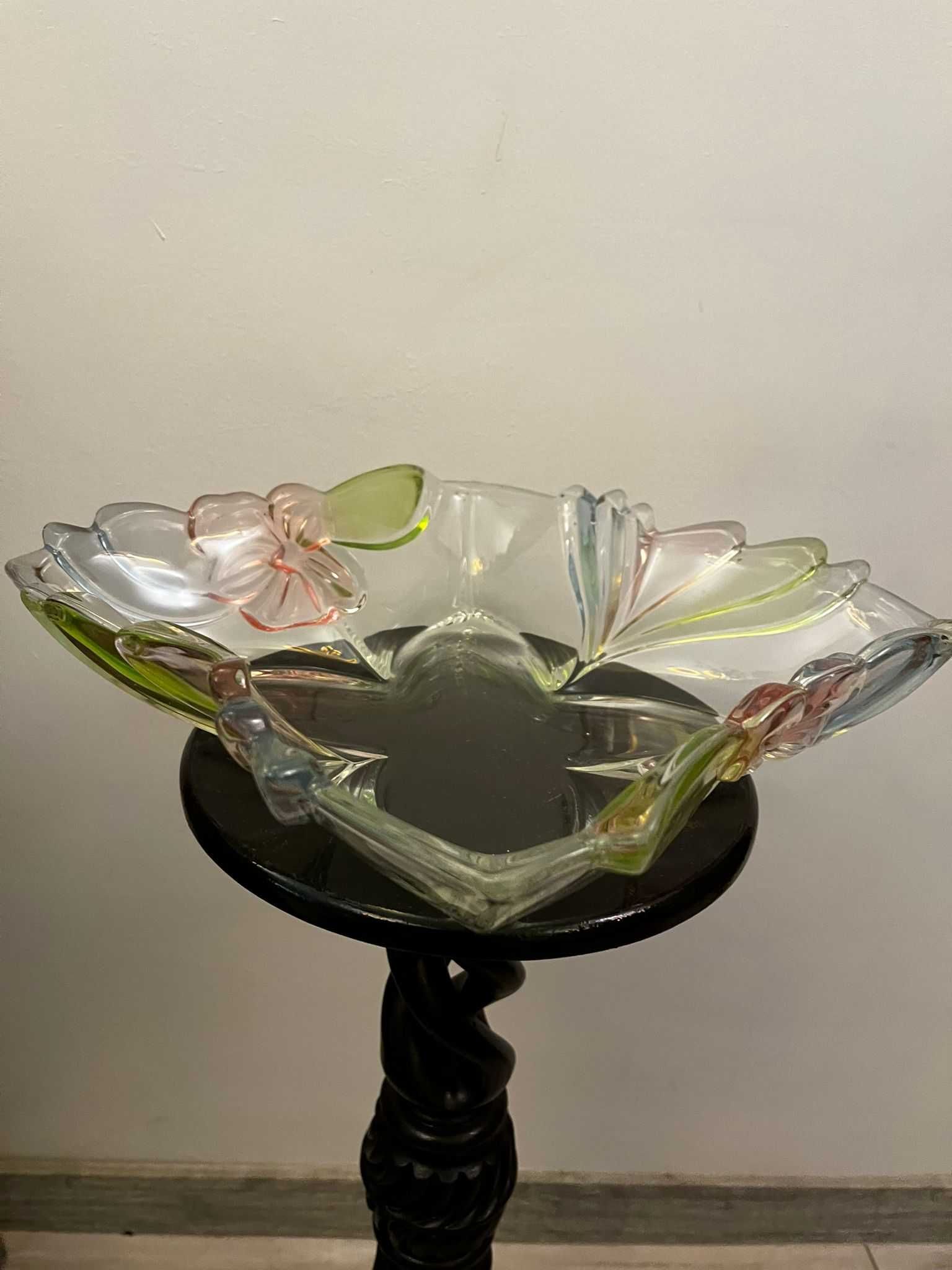 Centru de masa bibelouri bibelou fructiera cristal BOHEMIA vechi