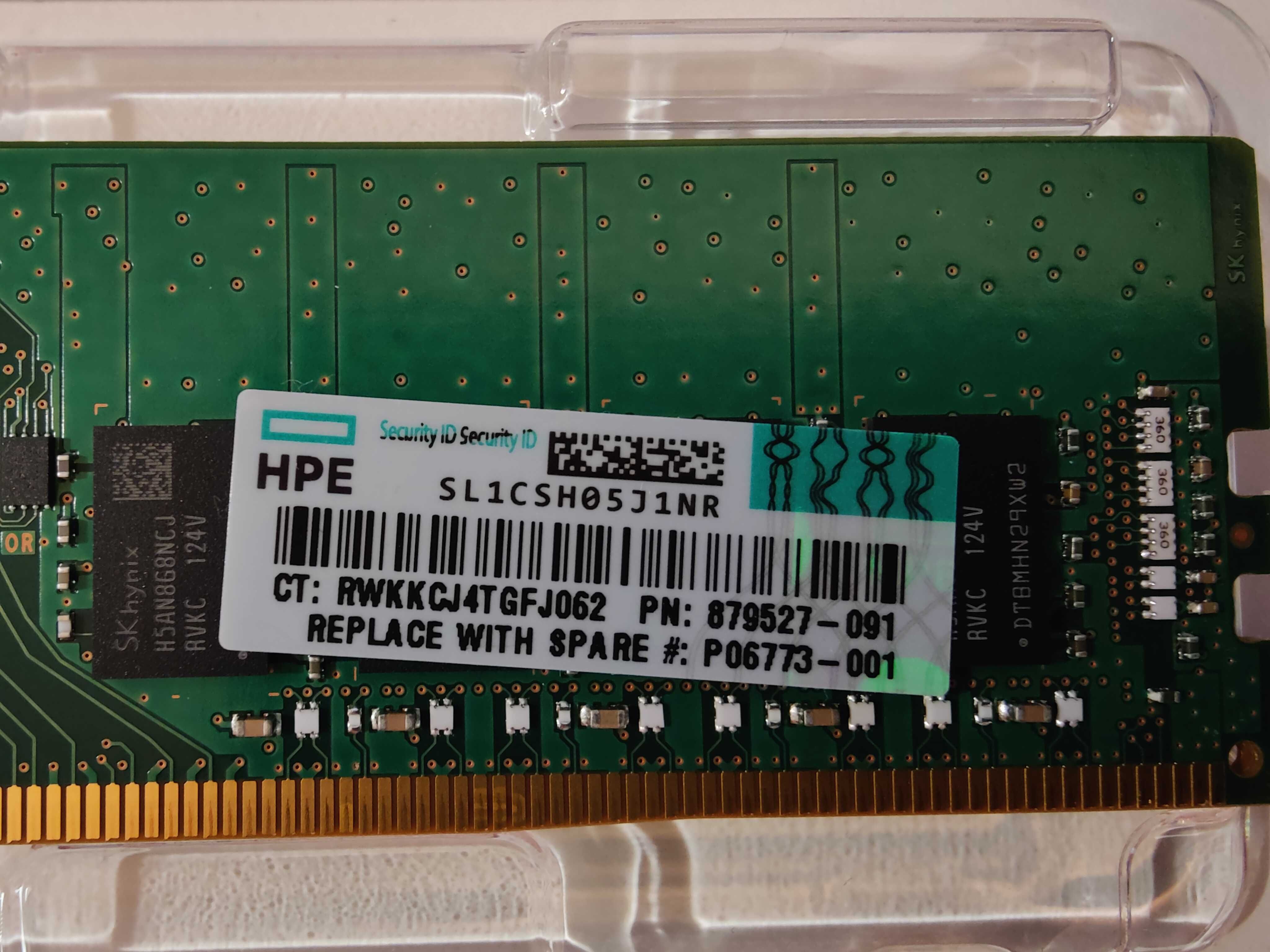 16GB памет за HPE Server Gen10 Plus DDR4-2666MHz CL19 Memory