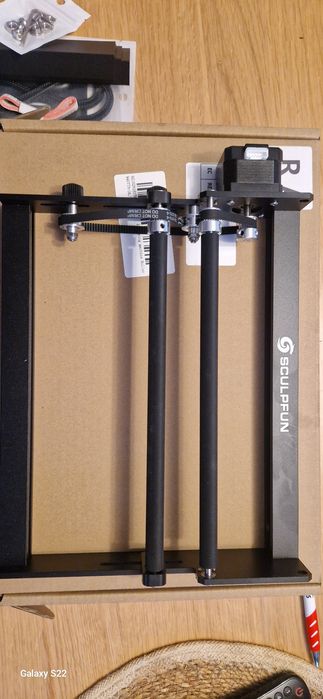 Лазерен ротационен валяк, възможност за гравиране на 360°