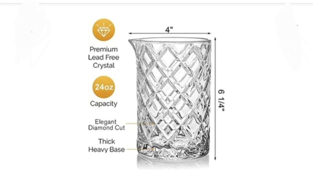 2 buc Pahare Crystal 700 ml pt amestecare COCKTAIL