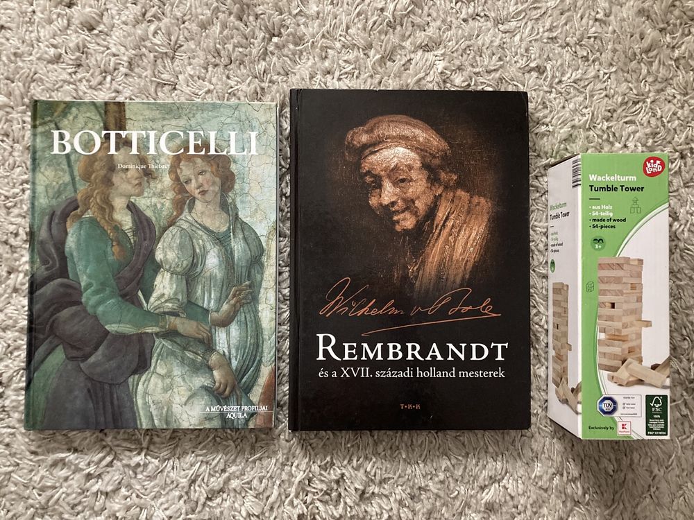 Carti Boticelli + Rembrandt in lb maghiara + CADOU Jenga