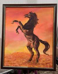 Картина "Лошадь" по Фэн-шую, ручная работа
