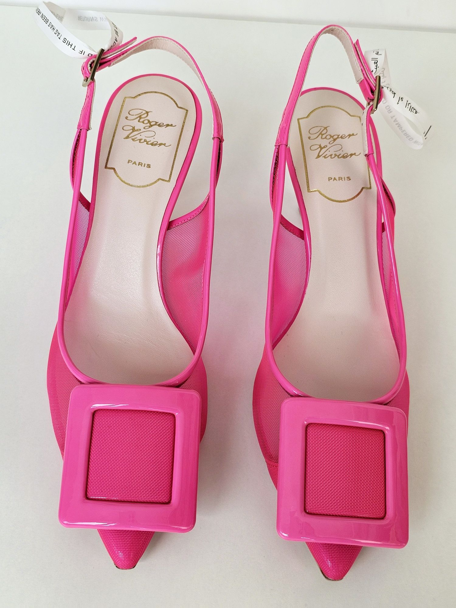 Roger Vivier Paris, Pantofi cu toc si berete, roz, 36.5