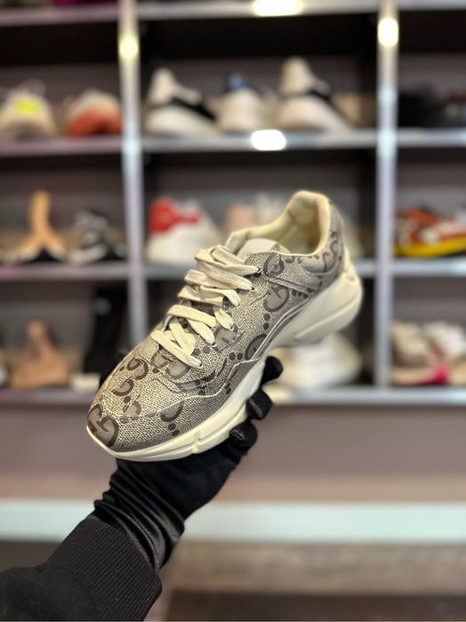 Adidași Gucci – Rhyton Monogram GG bej 37-39