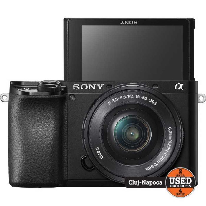 Aparat foto Mirrorless Sony Alpha A6000, 16-50mm | UsedProducts.ro