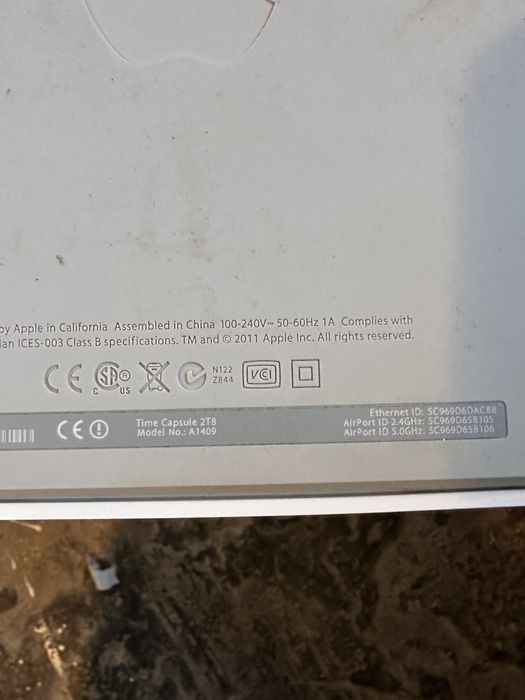 Vand router apple a1408