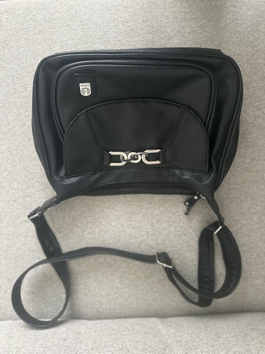 Черна кожена чантичка Diesel