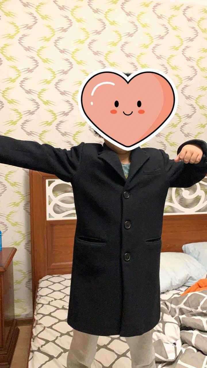 детское пальто для мальчика 7-8 лет