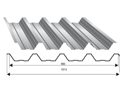 Tablă cutată cu profil înalt -taiere la dimensiune