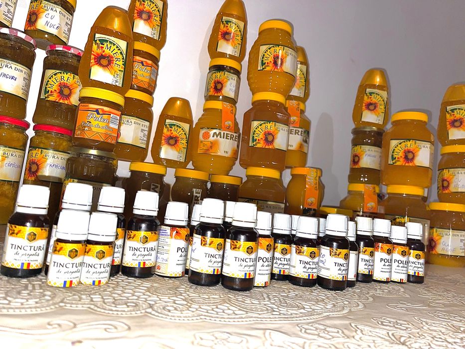 Miere cu aloe,tincturi propolis/polen