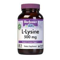 Витаминные капсулы Bluebonnet L-лизин 500 мг, 50 шт.