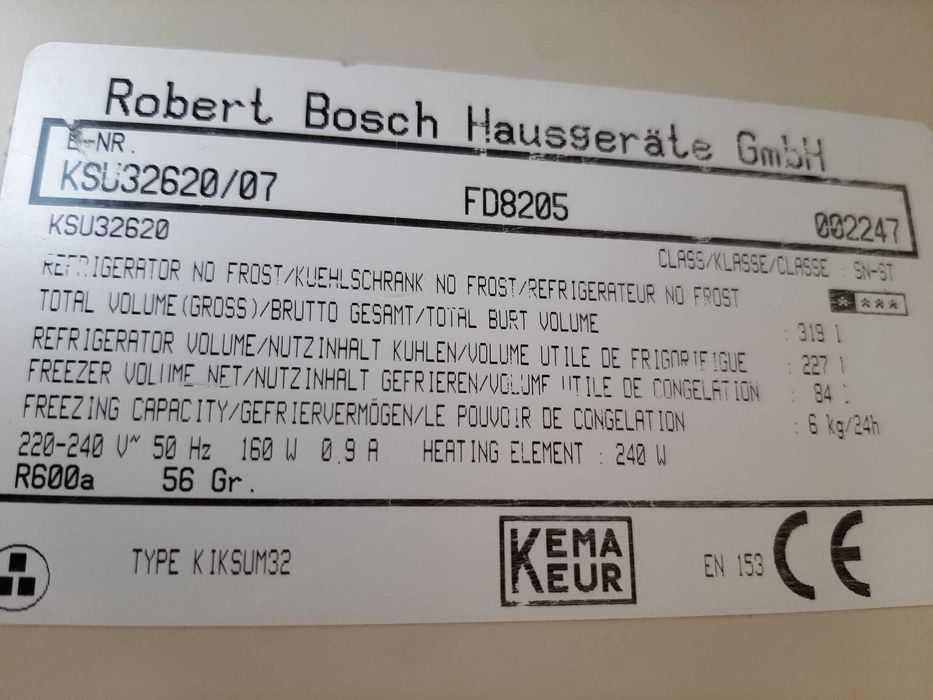 Garnitura combina frigider congelator Bosch Siemens