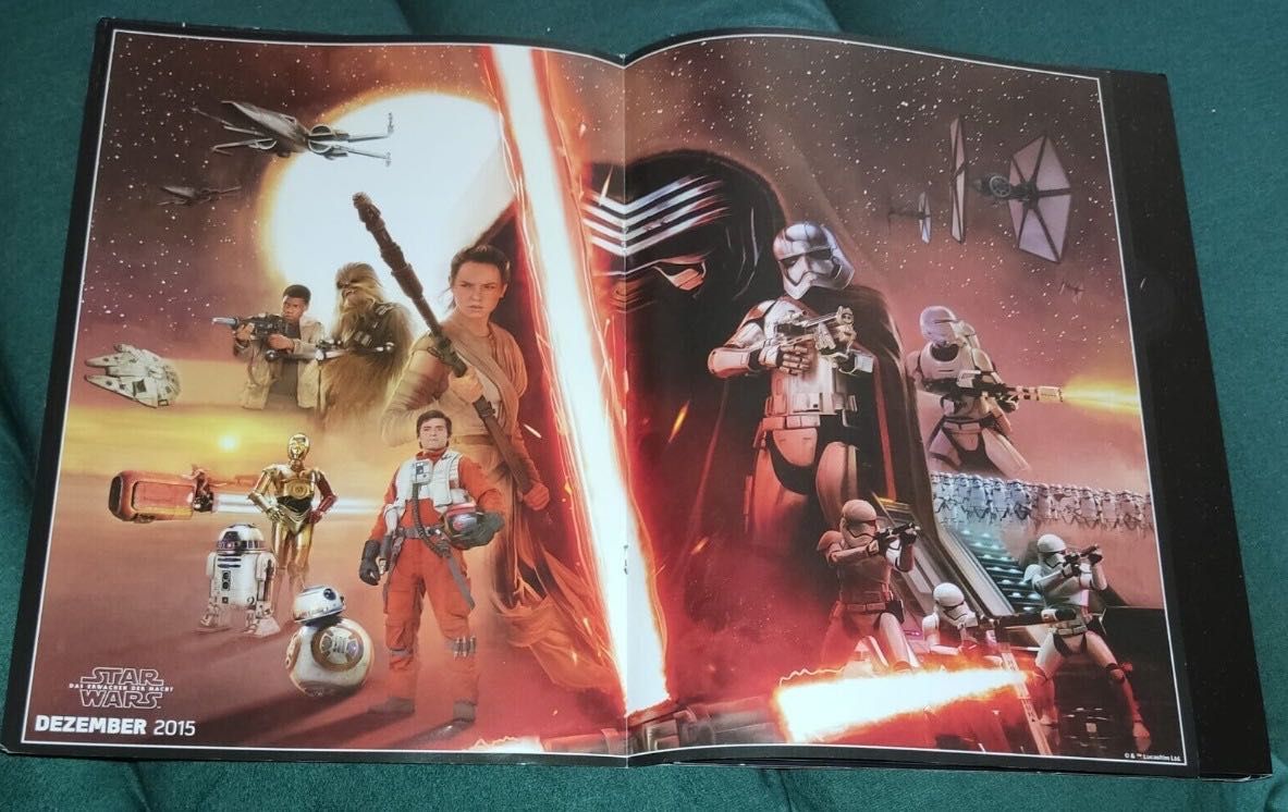 Album Original Discuri REWE STAR WARS Set COMPLET 2015 + Poster