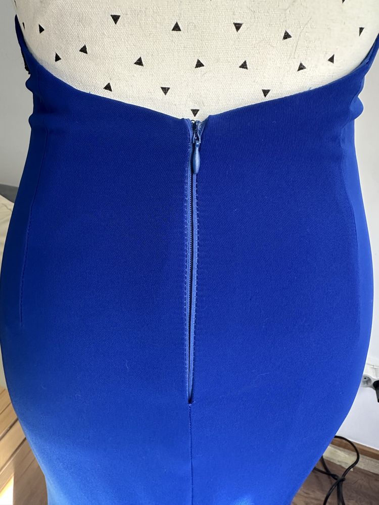Rochie sirena de ocazie - albstru electric