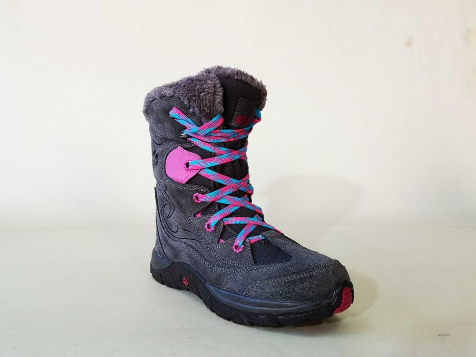 Bocanci Piele Moonboot copii 34 35 Ghete Imblanite Jack Wofskin Ca NOI